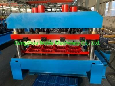 Colored Steel Flat Metal Tile Roofing Roll Forming Machine