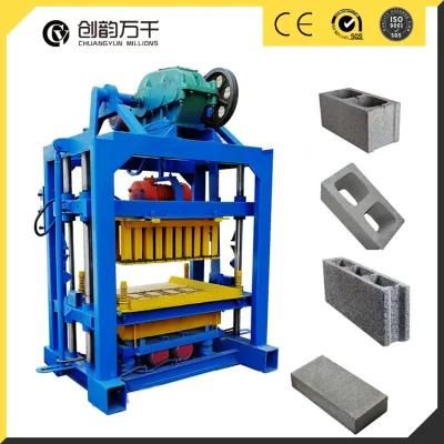 Qtj4-40 Cheap and Manual Concrete Hollow Block Making Machine
