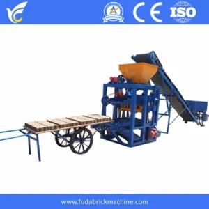 Qt4-24 Simple Concrete Semi Automatic Block Making Machine in Sri Lanka Hollow Block