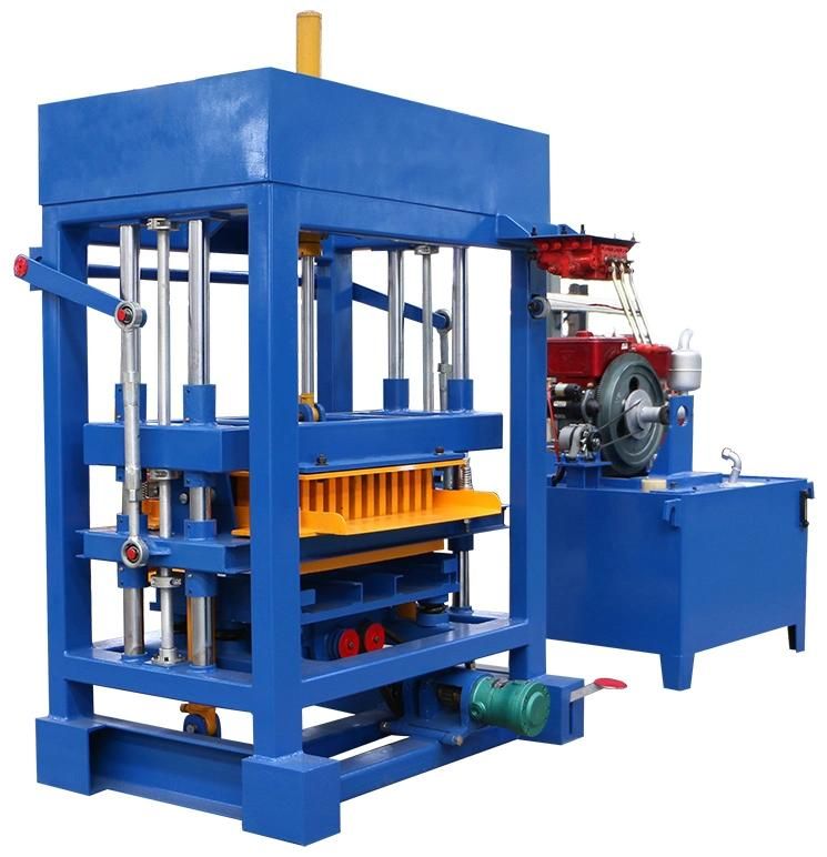 Qt4-30 Diesel Engine Concrete Block Machine Small Hydraulic Block Machine Diesel Paver Machine Hydraulic Curbstone Machine with Best Price