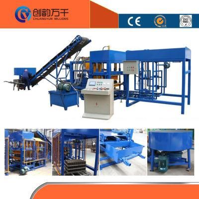 Qtj4-25 Automatic Concrete Solid Hollow Block Making Production Line Machine