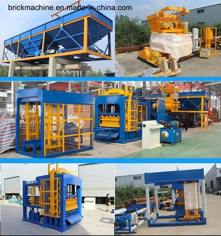 Qt4-15 Best Selling Full Automatic Hydraulic Concrete Brick Making Machine Hollow Block Making Machinery to Africa