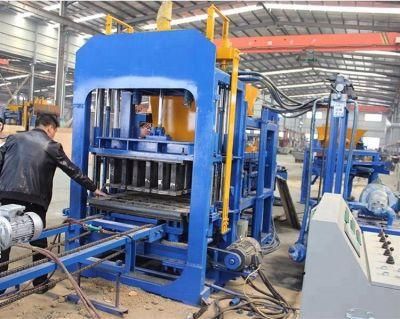 Qt4-15 Concrete Block Production Line Cement Brick Machine