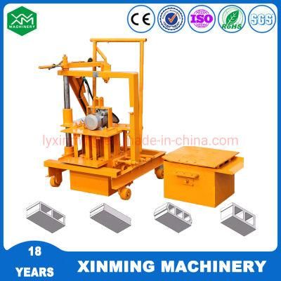 Factory Price Qmr2-45 Cement Concrete Hollow Solid Interlocking Brick Making Machine for Construction Materials