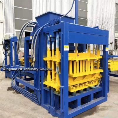 Qt4-16 Production Line of Brick Making Machine Automatico Brick Press Concrete Interlock in Africa