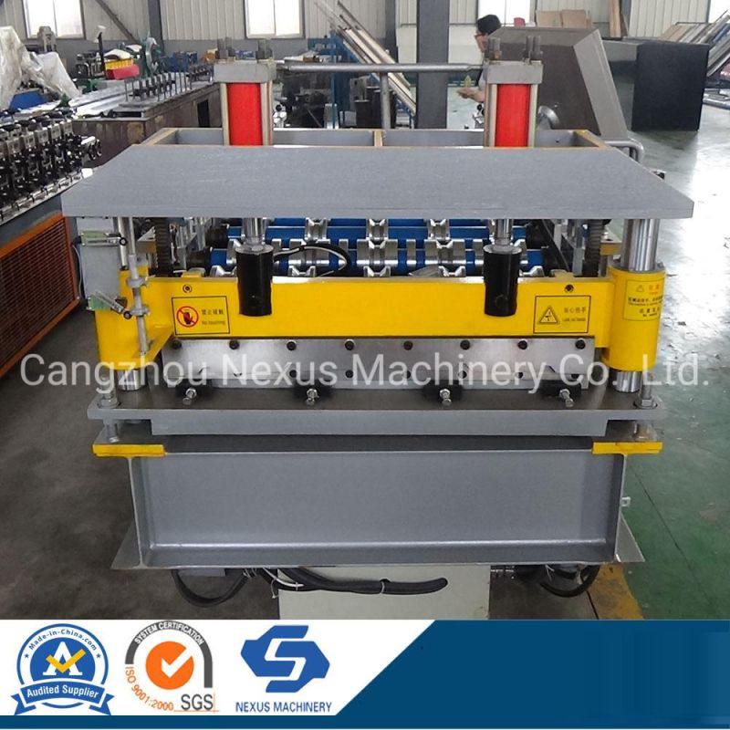840 Gallvanized Steel PPGI Trapezoidal Metal Roof Sheet Roll Forming Machine Design
