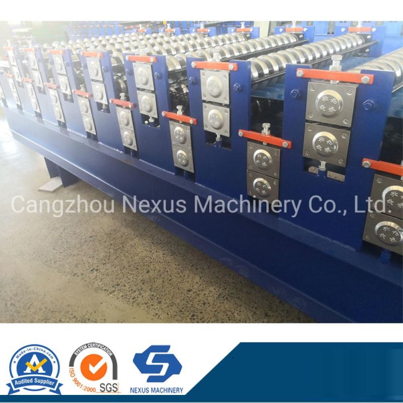 Zimbabwe Customer Order Double Layer Glazed Tile and Ibr Sheet Roll Forming Machine