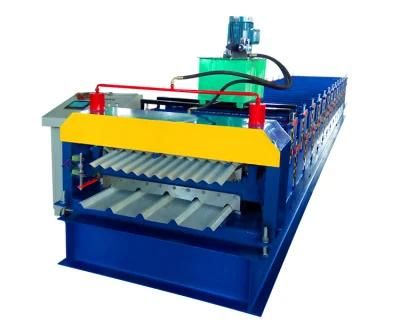 Metal Roof Tile Making Double Layer Steel Roll Forming Machine