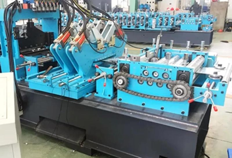 Automatic Changed CZ Purlin Cold Roll Forming Machine Interchangable CZ Channel Machine