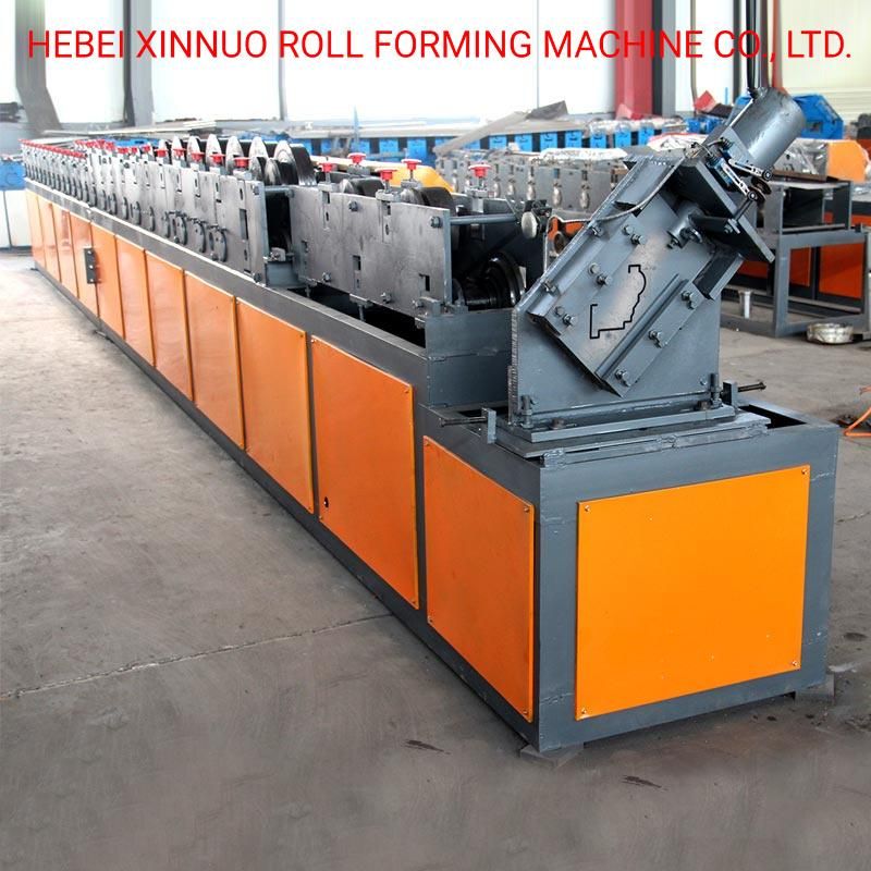 Automatic Galvanized Steel Plate Roller Shutter Door Frame Cold Roll Forming Machine