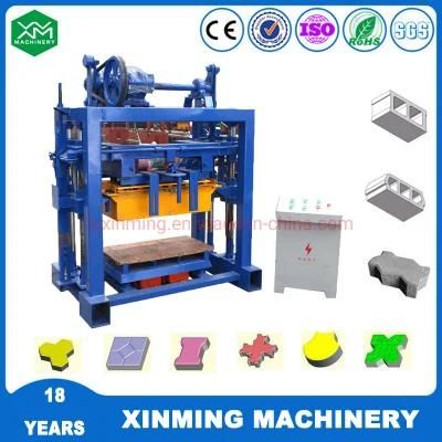 Qt4-30 Hollow Block/Solid Brick/Colored Paver/Curbstone Block Machine with Hydraulic System