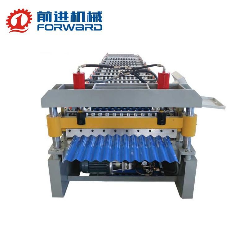 China Forward Corrugated Roofing Sheet Roll Forming Machine