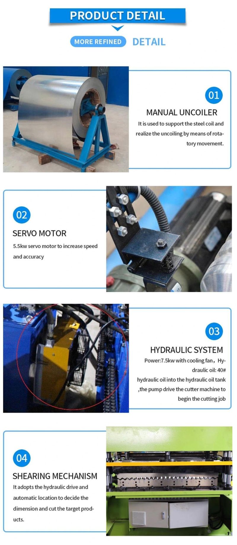 Corrugated Pattern Cold Bending Machine Roofing Metal Roof Tile Roll Forming Machine Metal Sheet Roofing Machine Building Material