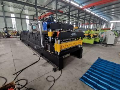 China Supplier Steel Plate Panel Rib Double Layer Roll Forming Machine
