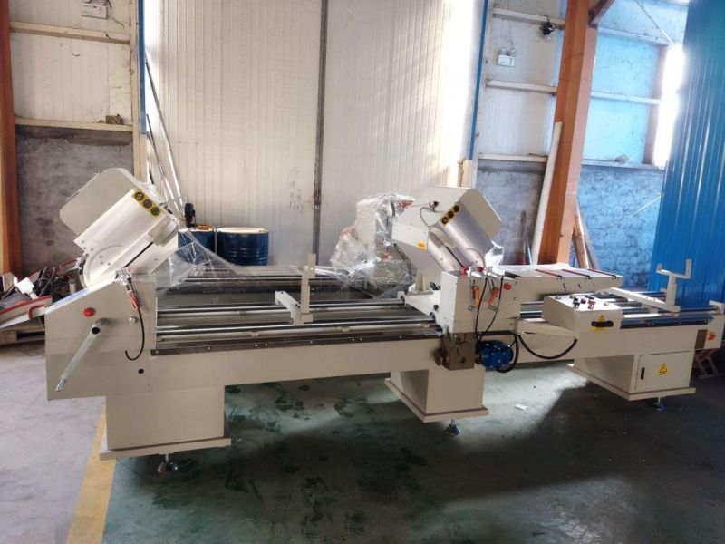 Ljz2-450X3700 Double-Head Saw CNC Cutting Machine for Aluminum Material for Cutting of Aluminum Alloy Curtain Wall Materials with Micro Spray Cooling Device