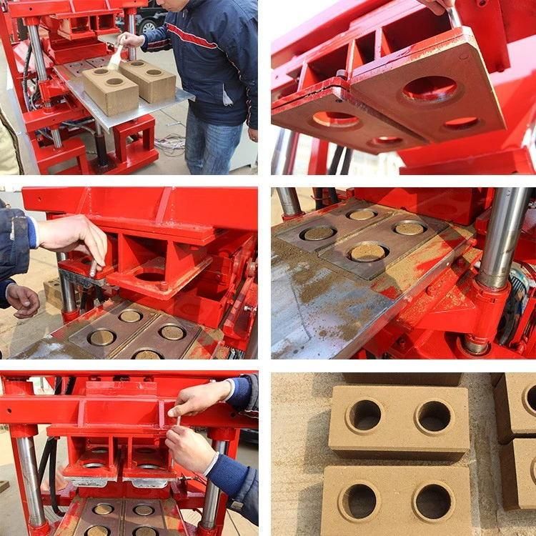 Hydraform Interlock Brick Machine 2-10 Stone Dust Brick Making Machine for Sale Semi Automatic Fly Ash Brick Making Machine