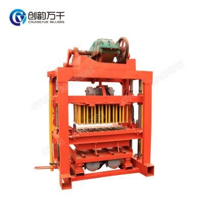 Qtj4-40 Manual Cement Block Making Machine Concrete Block Machine for Sale Florida