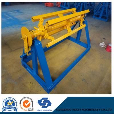 Manual Mandrel Sheet Steel Coil Decoiler