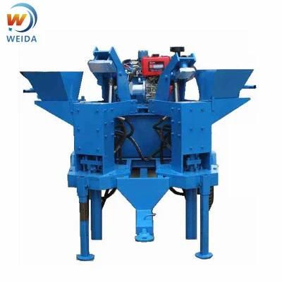 Compressed Soil Earth Clay Interlocking Lego Block Making Machine by Diesel Engine