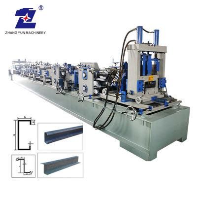 Galvanized Steel Roll Former C/Z Type Cold Roll Forming Machine