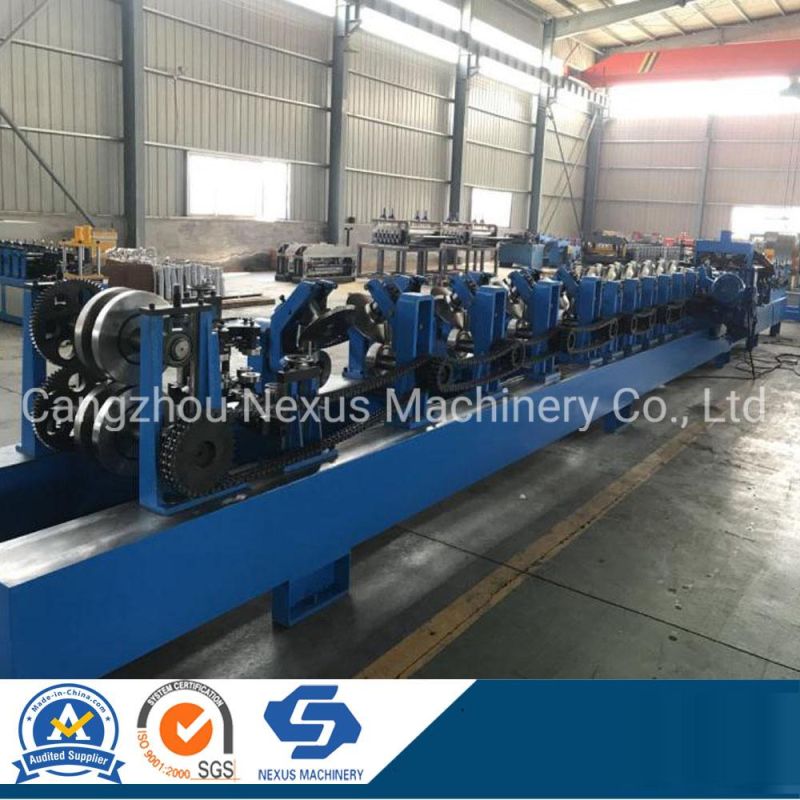 Full Automatic Hydraulic Cutting Steel Frame Making Machinery Steel Profile C Purlin Roll Forming Machine