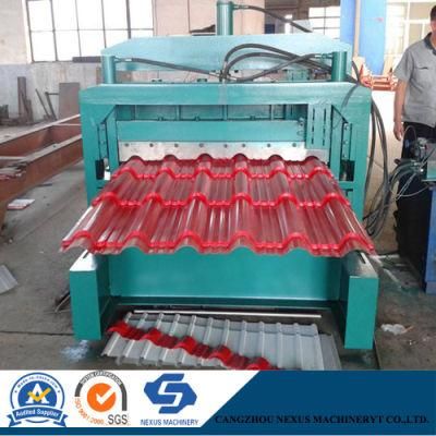 Glazed Roof Tile Making Machine/Step Tile Roofing Sheet Roll Forming Machine