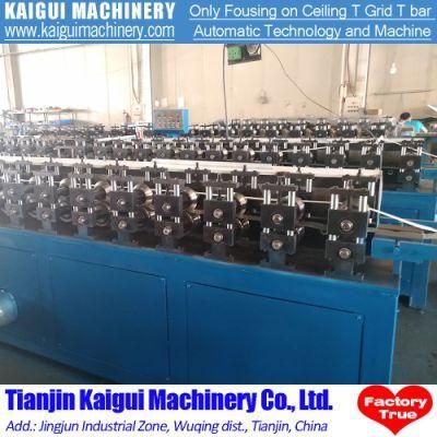 Steel T Bar Metal Ceiling Tee Grid Roll Forming Machine Prices