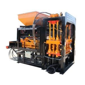 Qt4-18 Hydraulic Automatic Concrete Paver Block Making Machine in Gambia