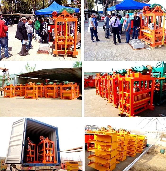 Xinming Qtj4-40 Multi-Purpose Semi-Automatic Block Making Machine Hollow Brick Making Machine with High Quality