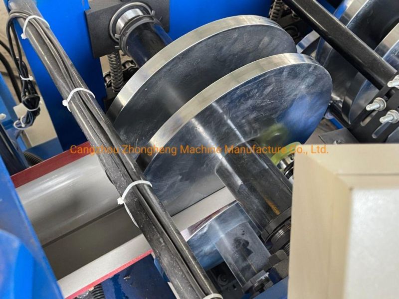New Automatic Color Steel Galvanized Gutter Roll Forming Machine Heavy Rain Downspout Water Gutter Steel Cold Roll Forming Making Machine