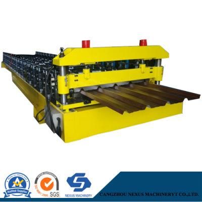 Gallvanized Steel PPGI Trapezoidal Metal Roofing Sheet Roll Forming Machine Design Manufacture
