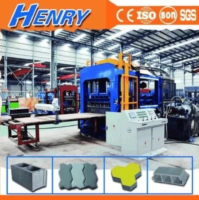 Qt 10-15 Full-Automatic Germany Technology Concrete Hollow Block and Paver Block Machine Line