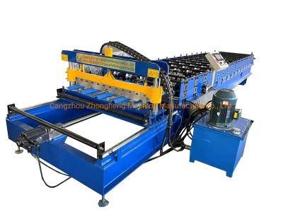 Track Cutting Servo Motor Control Trapzeodial Sheet Roofing Roll Forming Machine