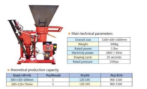 Eco Brava Hr1-25 Sand Soil Interlocking Blocks Making Machine
