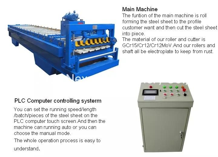 Durable Quality Galvanized Trapezoidal Wall Panel Cold Roll Forming Machine Aluminium Sheet Machine