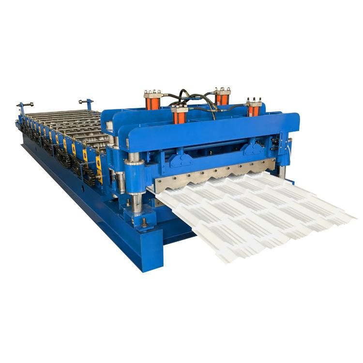 Step Roof Tile Roll Forming Machine Metal Galvanized Glazed Tile Roll Forming Machine