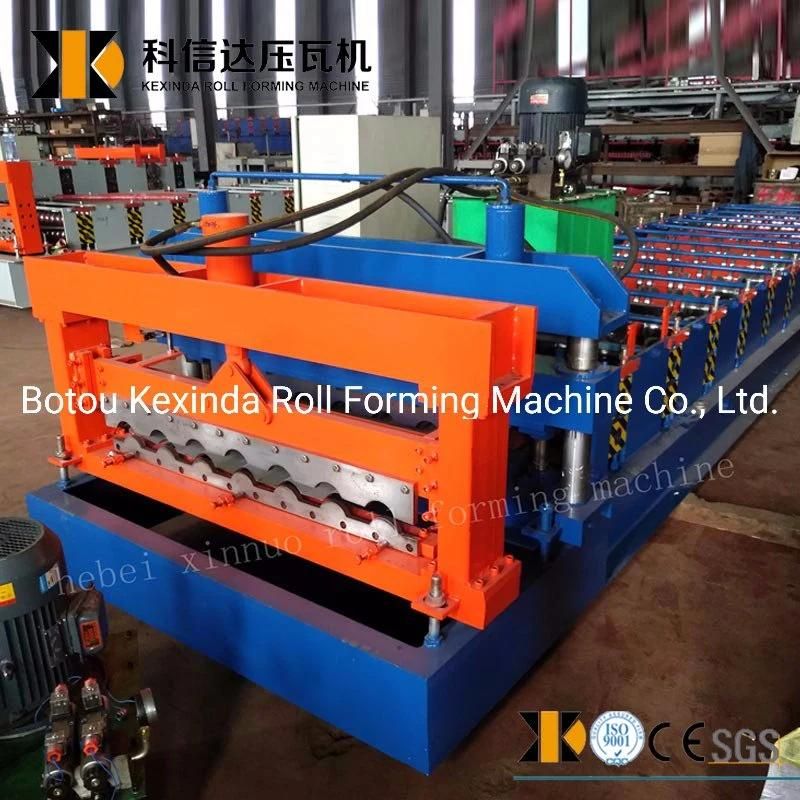 Hebei Xinnuo 960 Glazed Roofing Tile Edge Roll Form Machine
