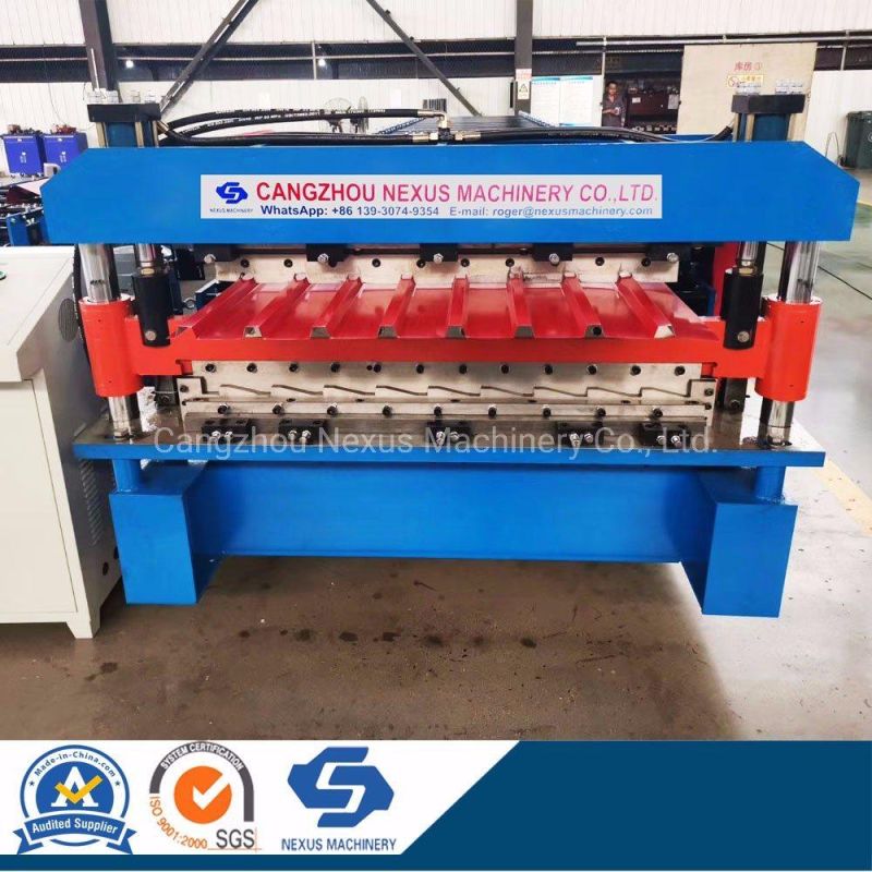 Double Layer Trapezoidal Roofing Sheet Roll Forming Machine for South America Market