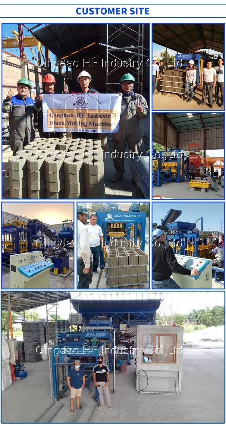 Qt10-15 Fully Automatic Concrete Hollow Block Machine Cement Brick Making