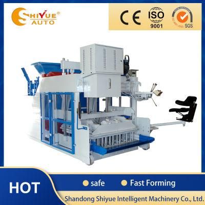 Qmy18-15 Concrete Hollow Block Curbstone Making Machine with Wheels
