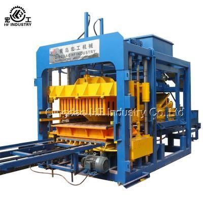 Qt10-15 Automatic Concrete Hollow Block Machine in Construction