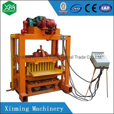 Xinming Qtj4-40 Brick Making Machine with Concrete Mixer