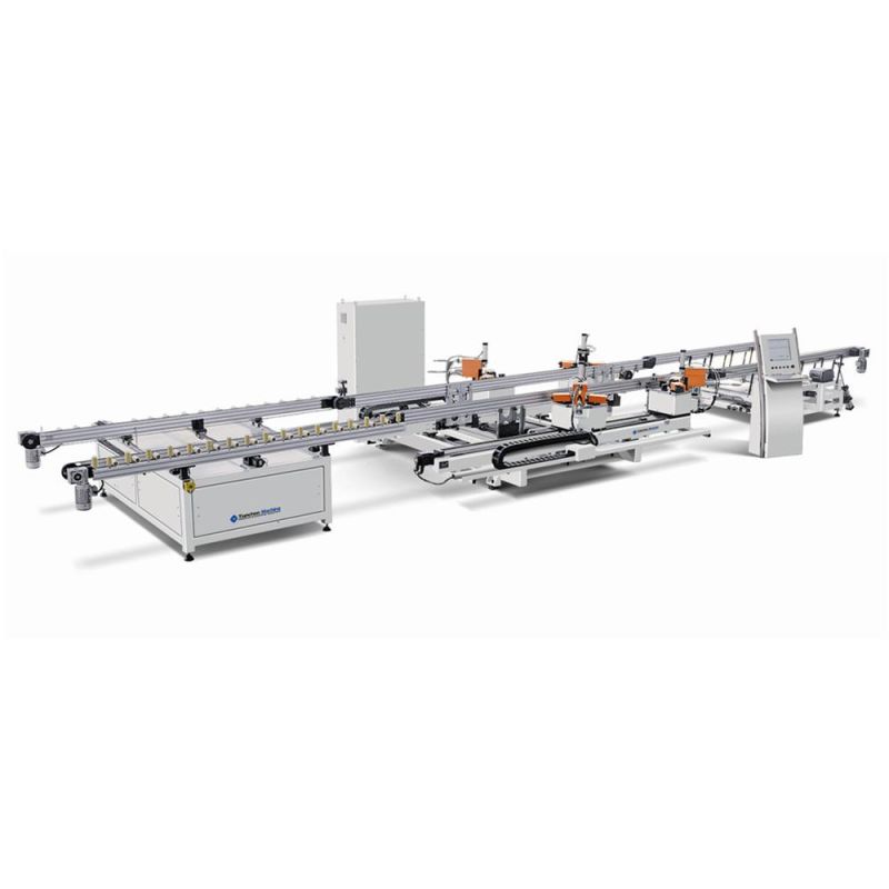 Window Production Automatic Line CNC 4 Head Corner Crimping Machine