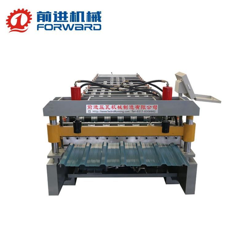 Ecuador PLC Control Double Layer Tr4 Tr5 Roofing Sheet Forming Machine Roof Roll Forming Machine Tile Making Machinery Construction Machinery Tile Press Machine