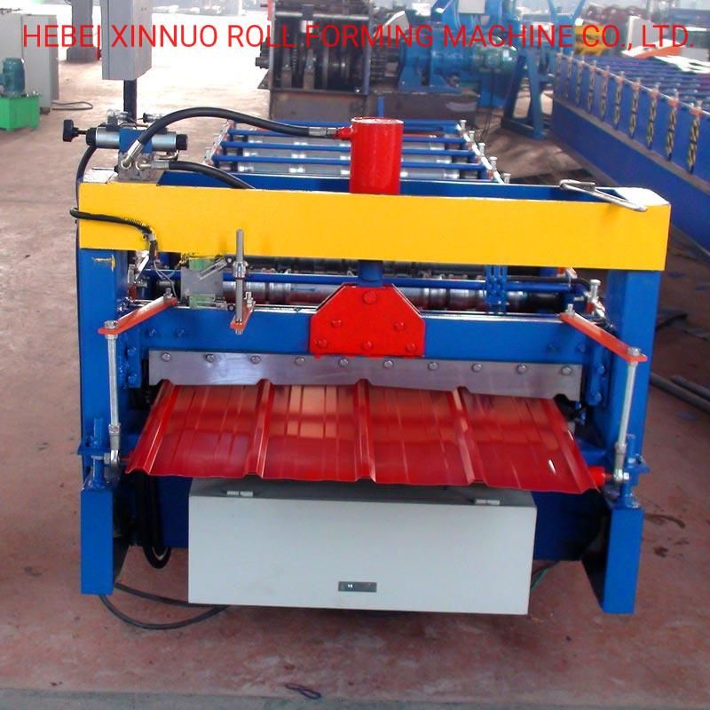 900 Chrome Plating Coating Profile Roofing Tile Trapezoidal Roof Sheet Roll Forming Machine