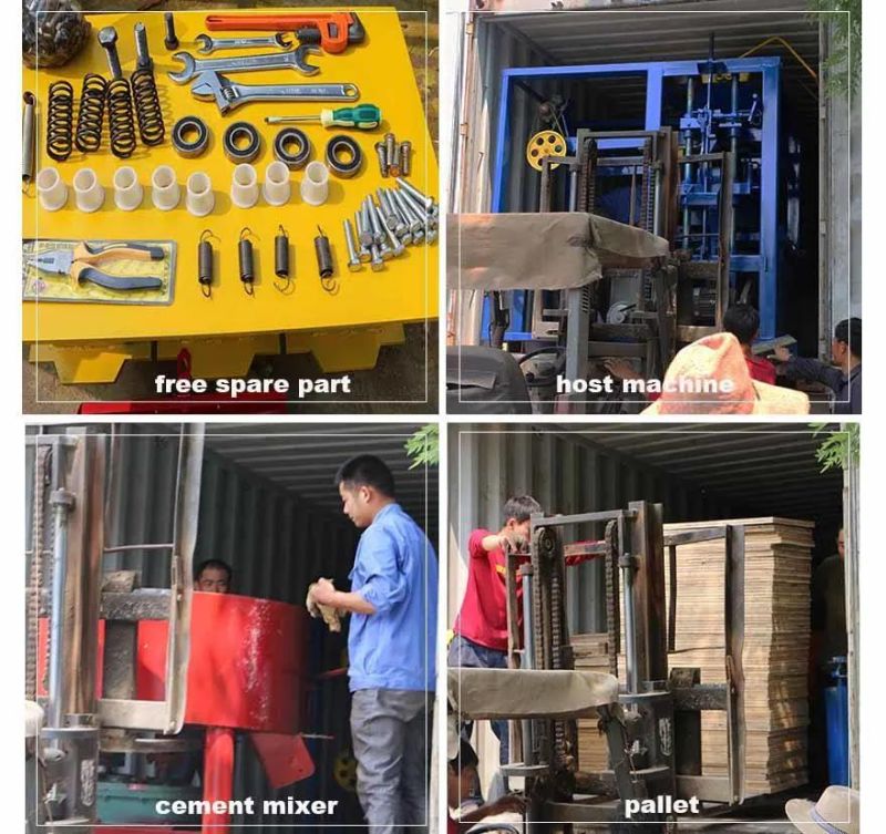 Qt4-25 Semi Automatic Block Making Plant Block Pressing Machine