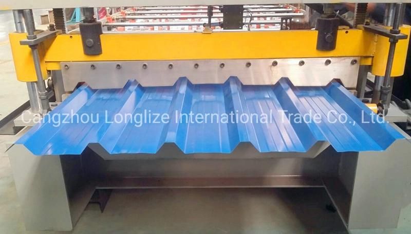 Lowest Price Steel Rib Profile Electrical Cutter Trapezoidal Tile Roofing Sheet Roll Forming Machine