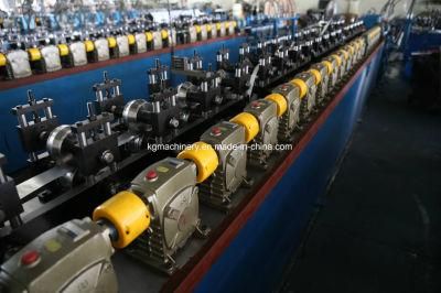 Ceiling T Grid Roll Forming Machine with Worm Gear Box Flying Cut-off