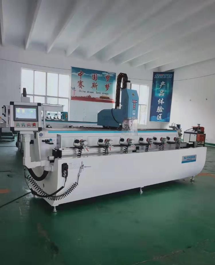 Skx 3+1-CNC-3000 Axis Aluminum Profile Drilling and Milling Machine/Aluminum Window CNC Drilling and Milling Machine Aluminum Window Machine PVC Window Machine