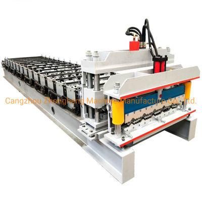 Step Tile Aluminium Roofing Sheet Glazed Tile Roll Forming Machine